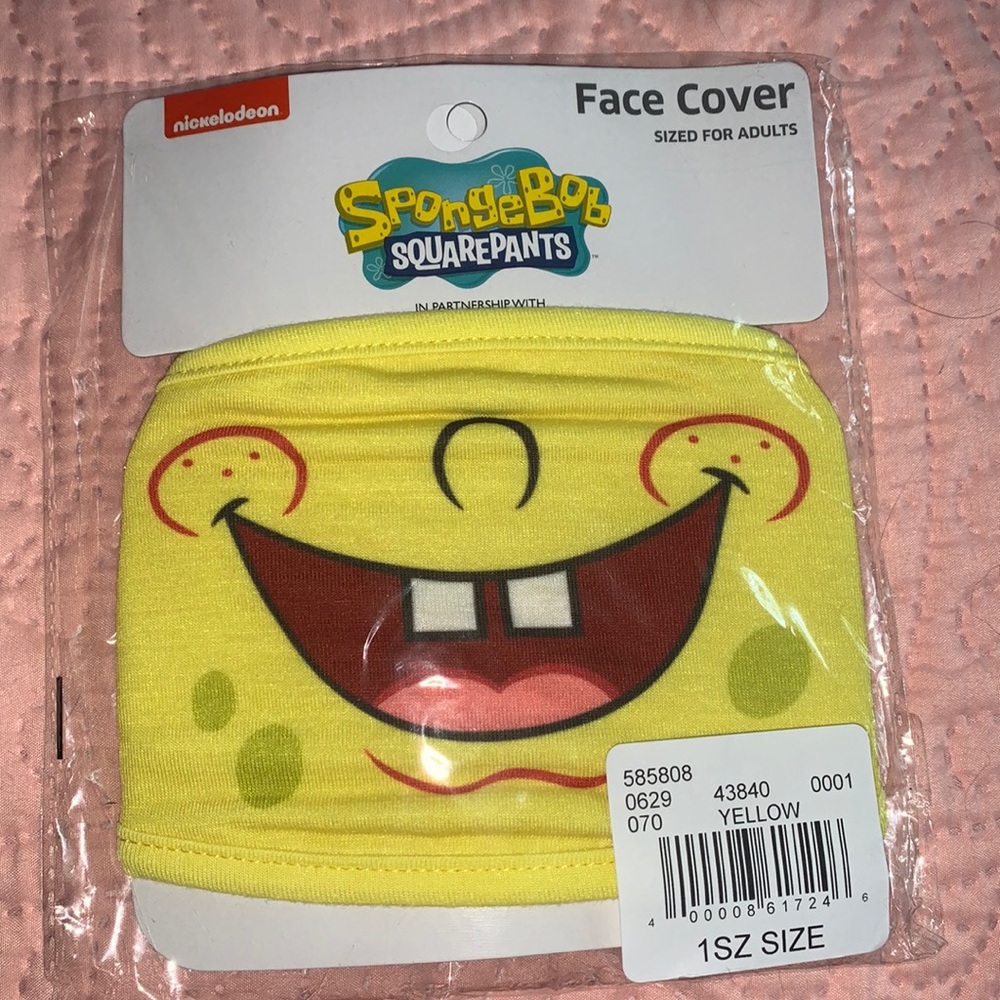 Spongebob face mask!